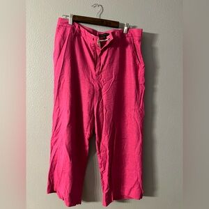 Banana Republic Women's Vibrant Pink Cropped Pants